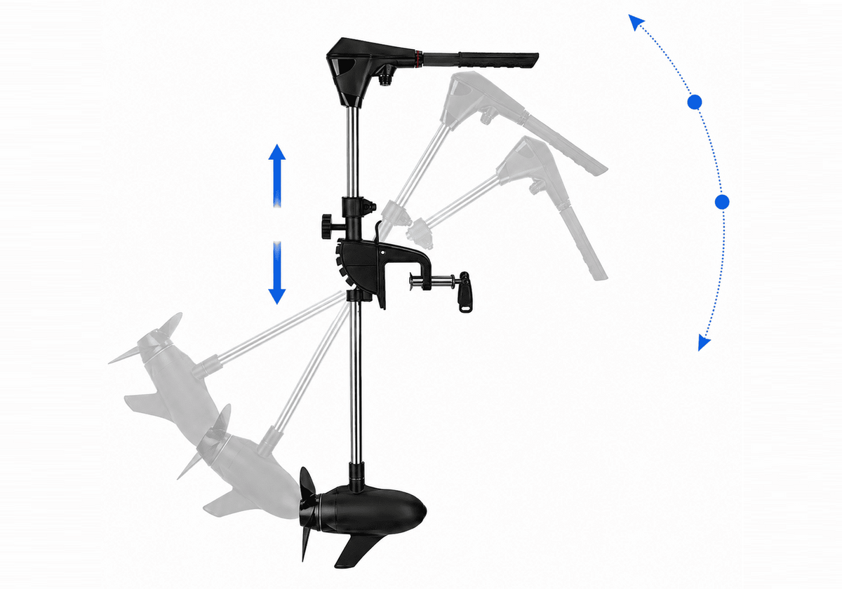 Haibo Electric Trolling Motor Lightweight Design and Easy Installation