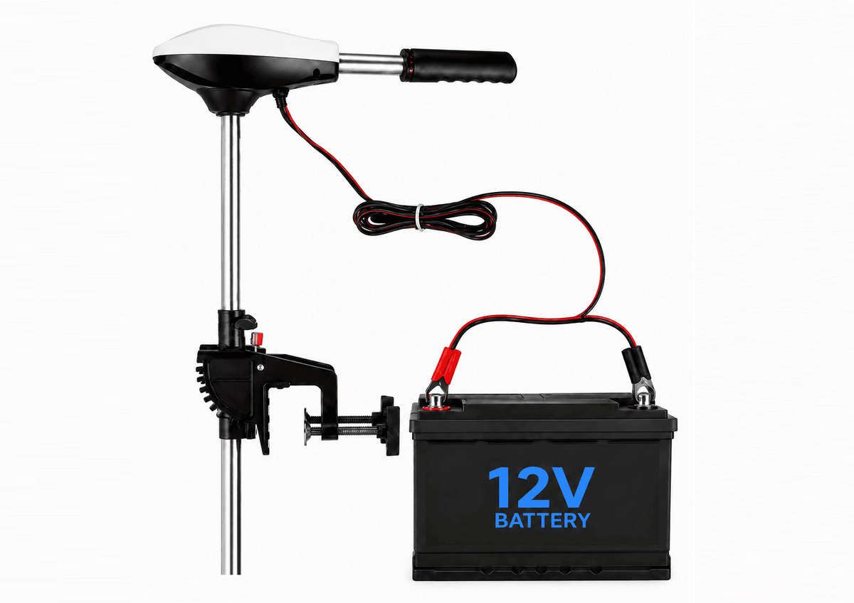Haibo Electric Trolling Motor Powered by Standard 12V Battery